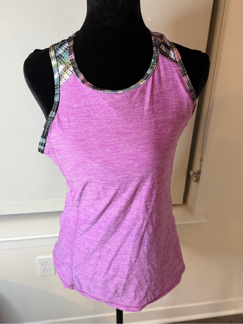 Sofibella Pink Racerback Tennis Golf Tank Top Built In Bra M
